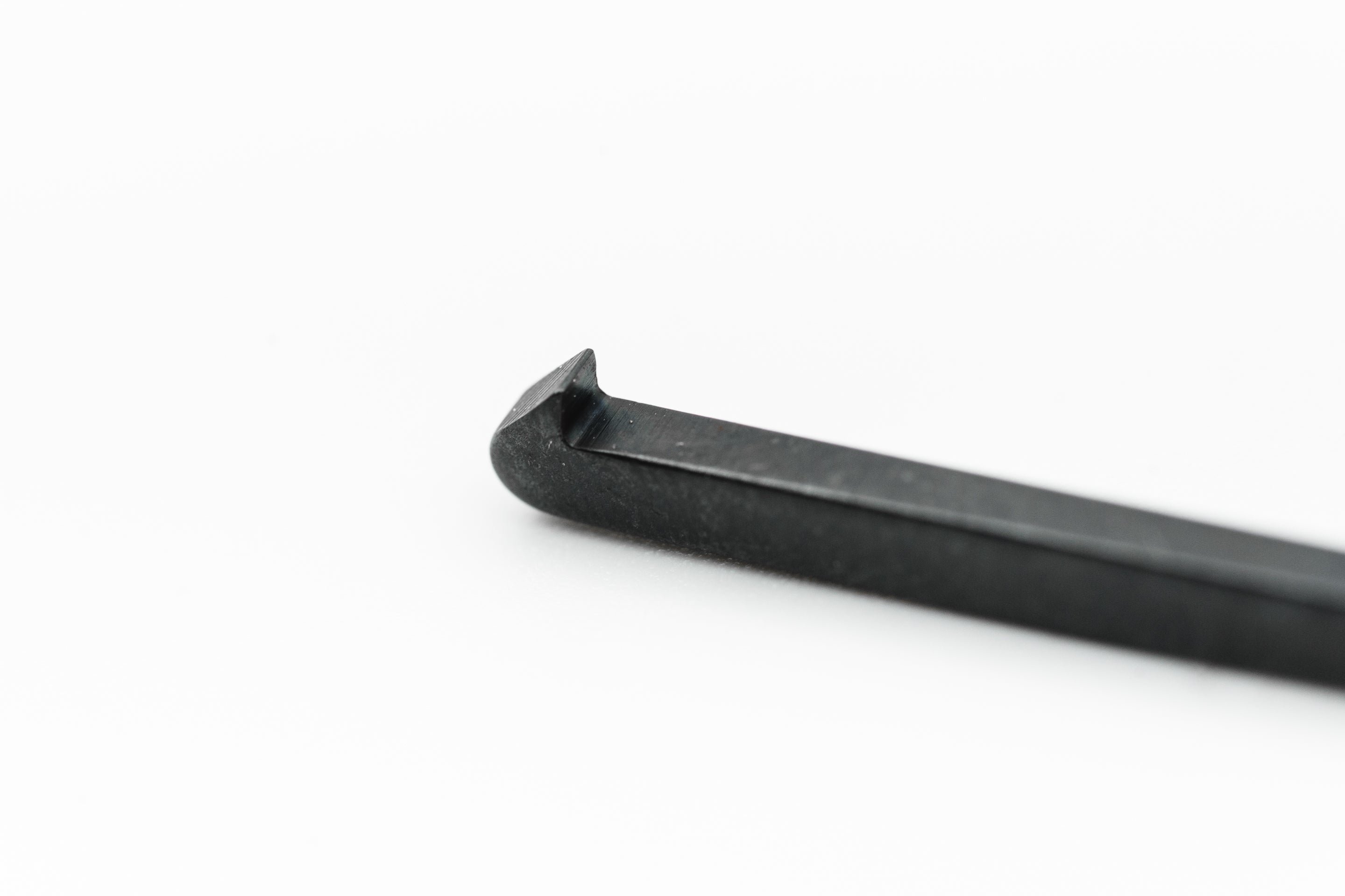 Close up on head of 1827F cartridge extractor for Anschutz Fortner biathlon rifles.