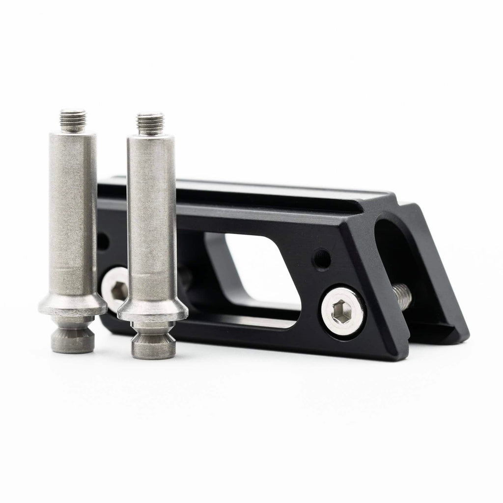 Anschutz 16mm Luxus rear and front riser for 1827F biathlon rifles in full view