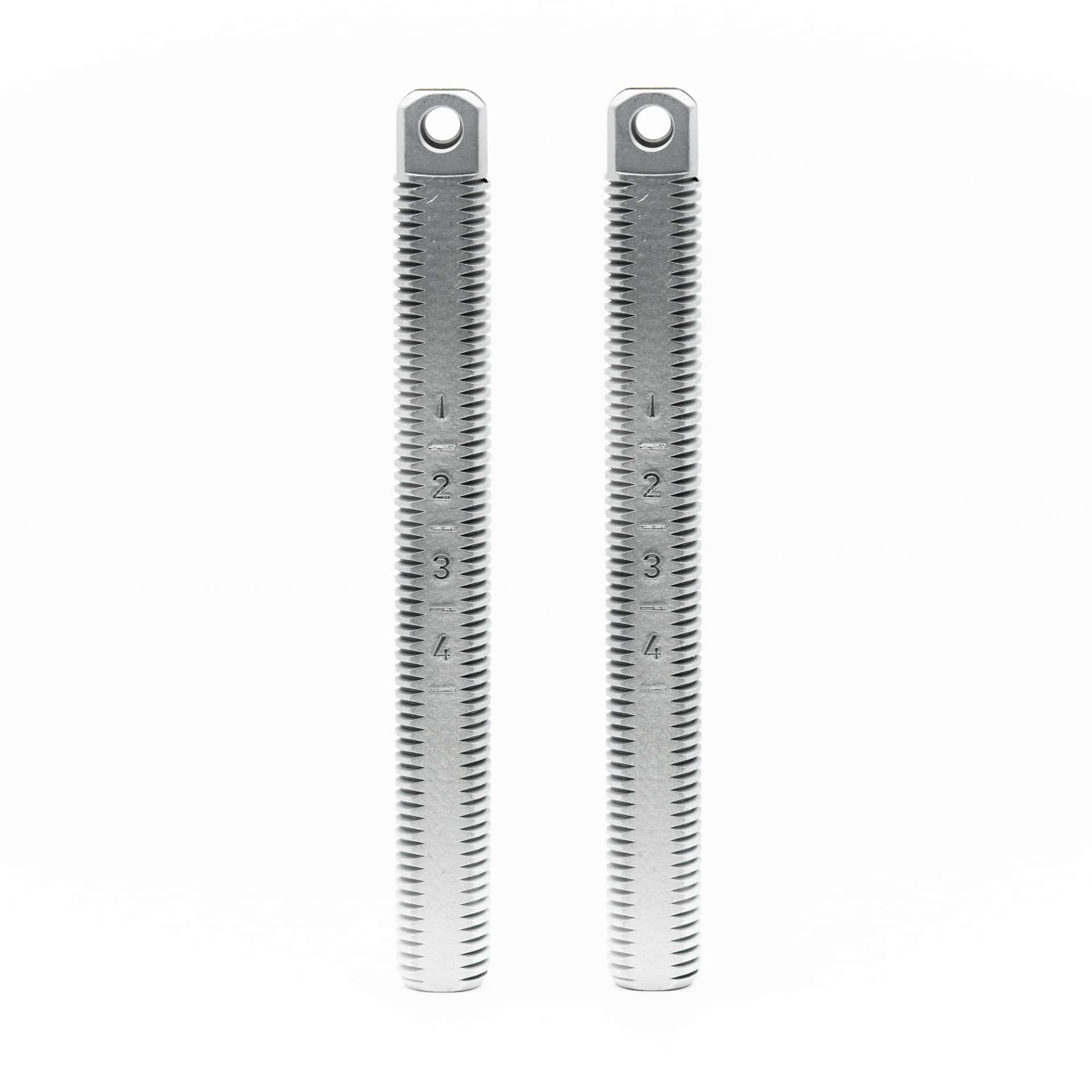 Anschutz 110mm aluminum columns for 1827F Fortner bionic and comfort biathlon rifles in front view