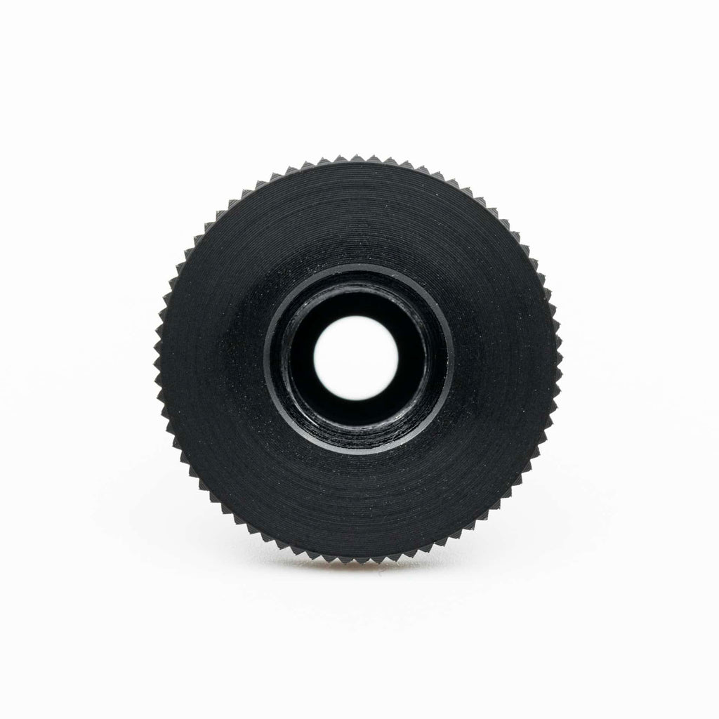 Anschutz rear sight iris extension for 1827F Fortner biathlon rifles in detailed close up view 