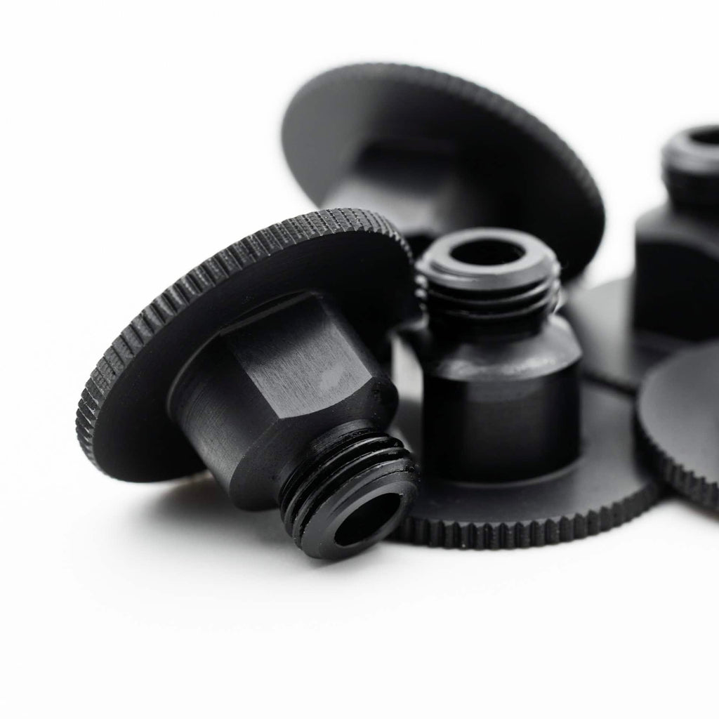 Anschutz rear sight iris extensions for 1827F Fortner biathlon rifles in multiple orientations 