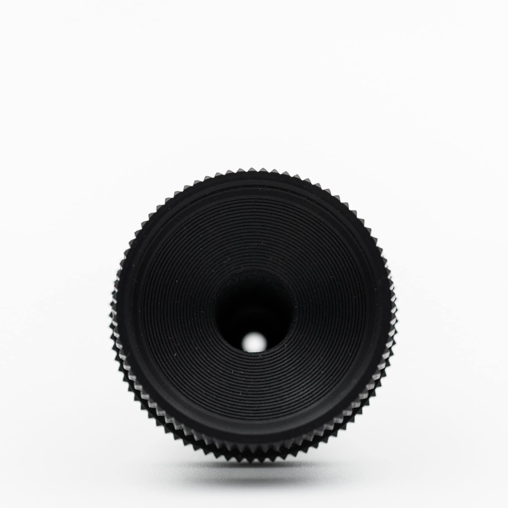 Long rear aperture with clamp ring for Anschutz 1827F Fortner biathlon rifles in detailed close up view