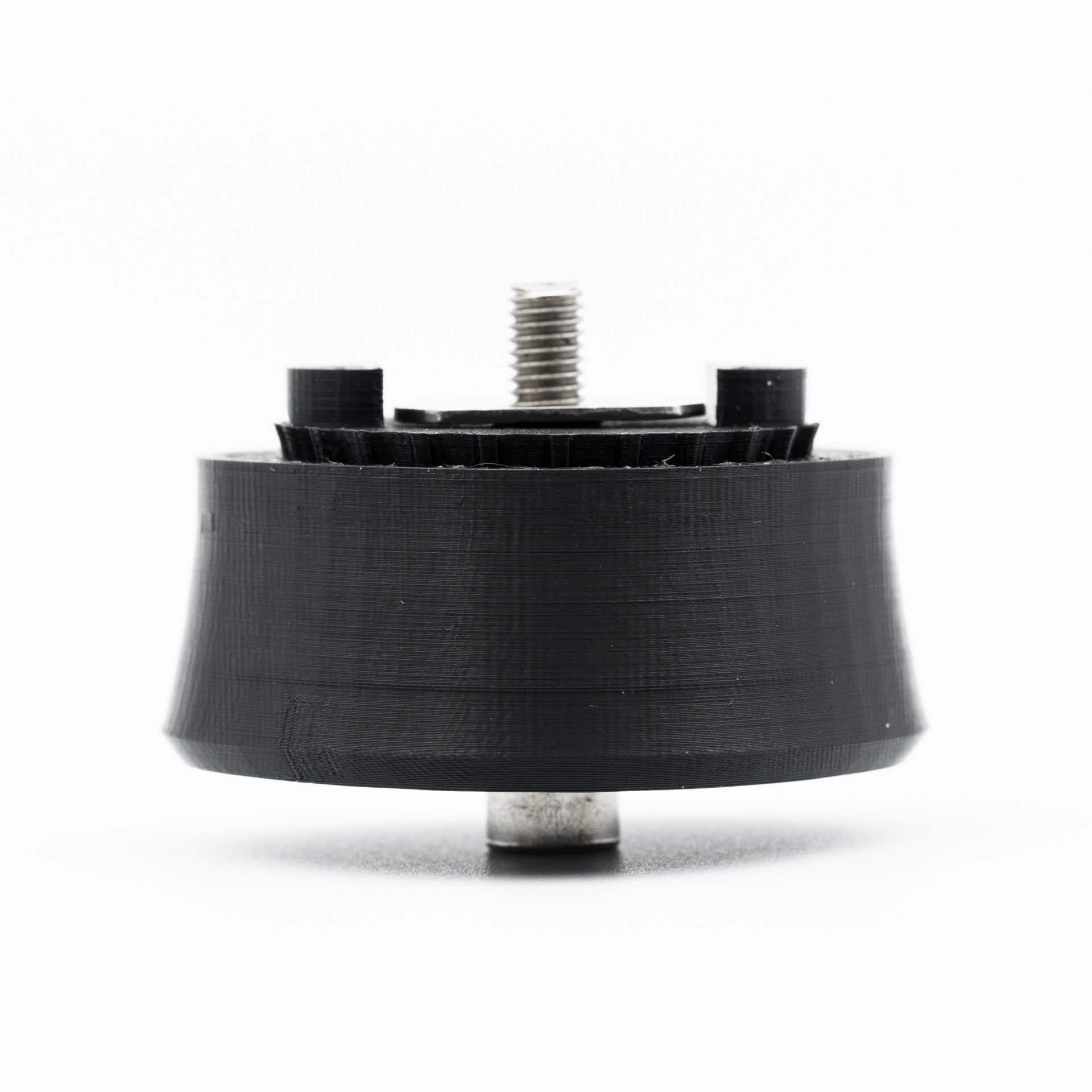 Assembled prone biathlon handstop for Anschutz 1827F Fortner rifles in front view