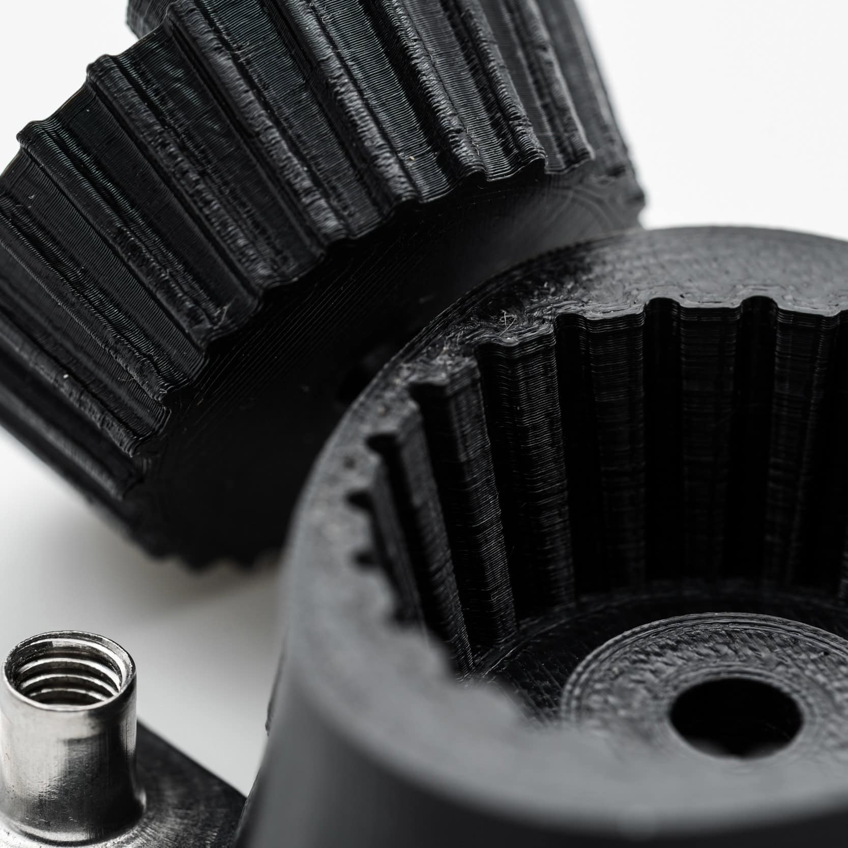 Prone biathlon handstop for Anschutz 1827F Fortner rifles in detailed closeup view