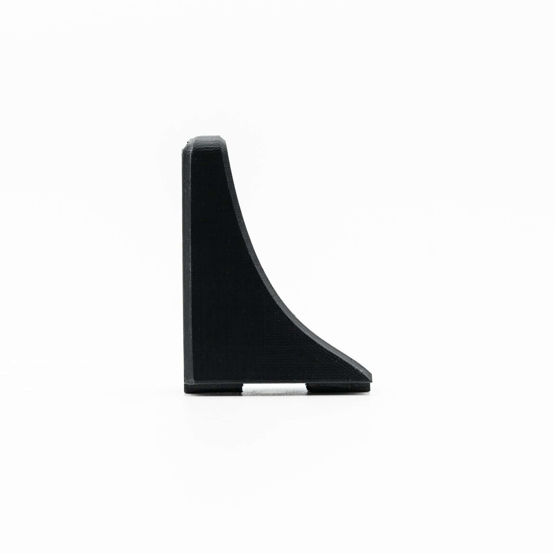 Anschutz and Naylor butt plate hook in black, height view