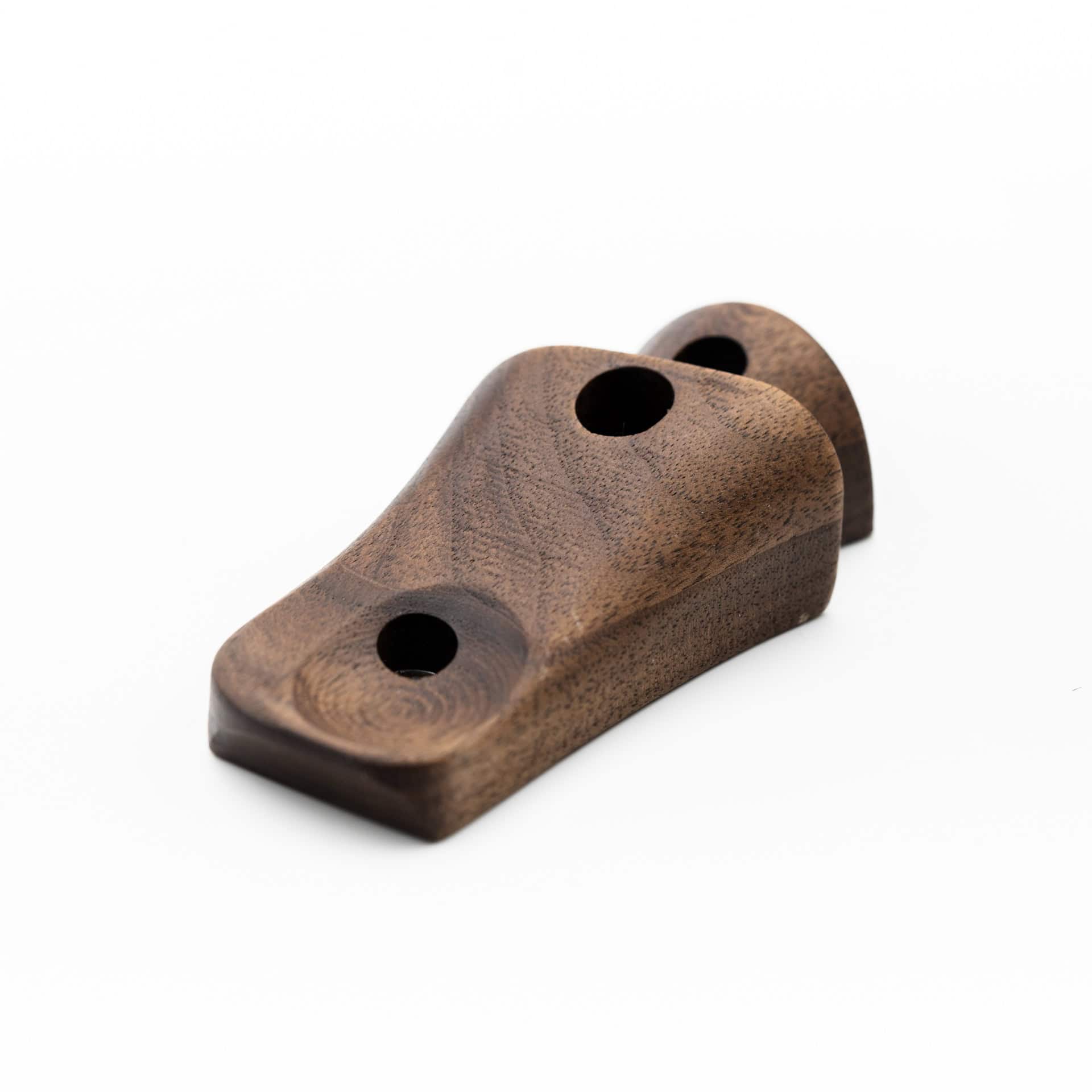 Anschutz standing grip in walnut, top view