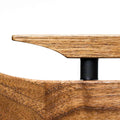 Cheek rest in walnut for Naylor 1 Biathlon Stock in close up view